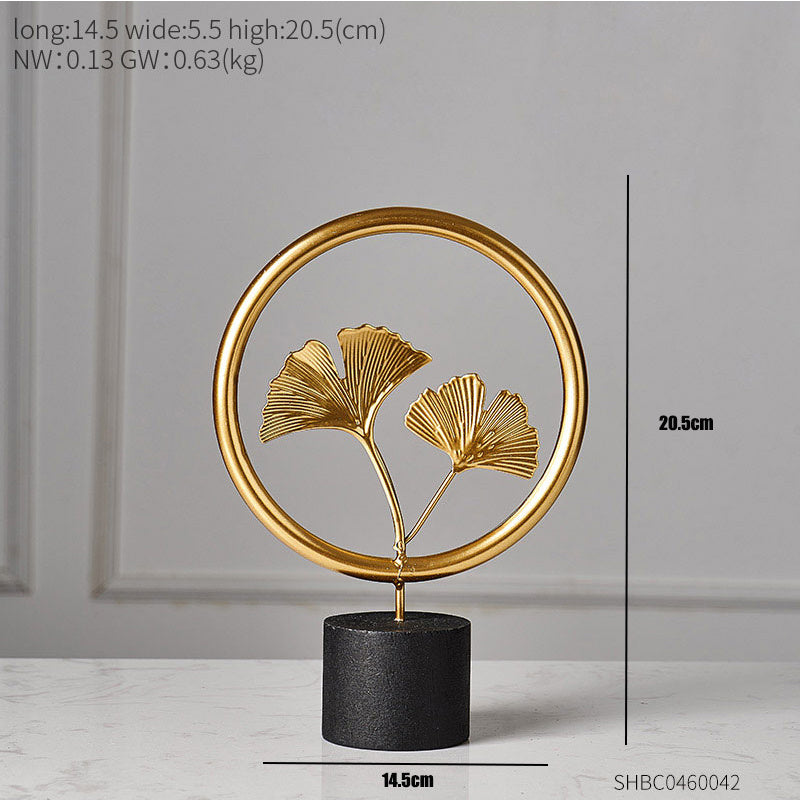 Modern Light Luxury Creative Iron Art Small Decorations Living Room Home Wine Cabinet Decorations