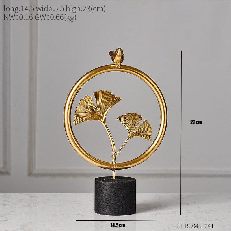 Modern Light Luxury Creative Iron Art Small Decorations Living Room Home Wine Cabinet Decorations